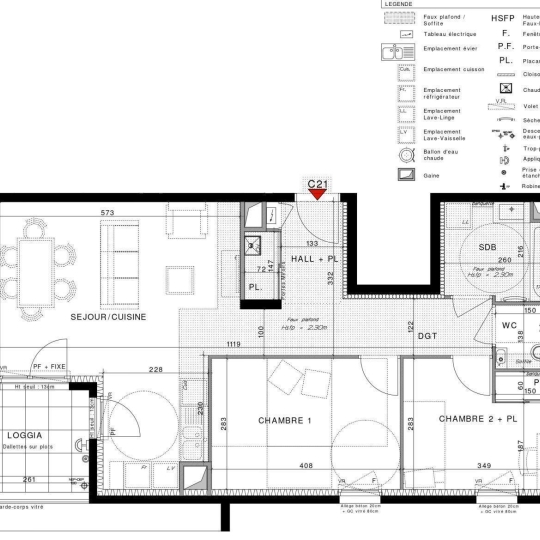  Annonces TLYON : Appartement | CHASSIEU (69680) | 65 m2 | 305 000 € 