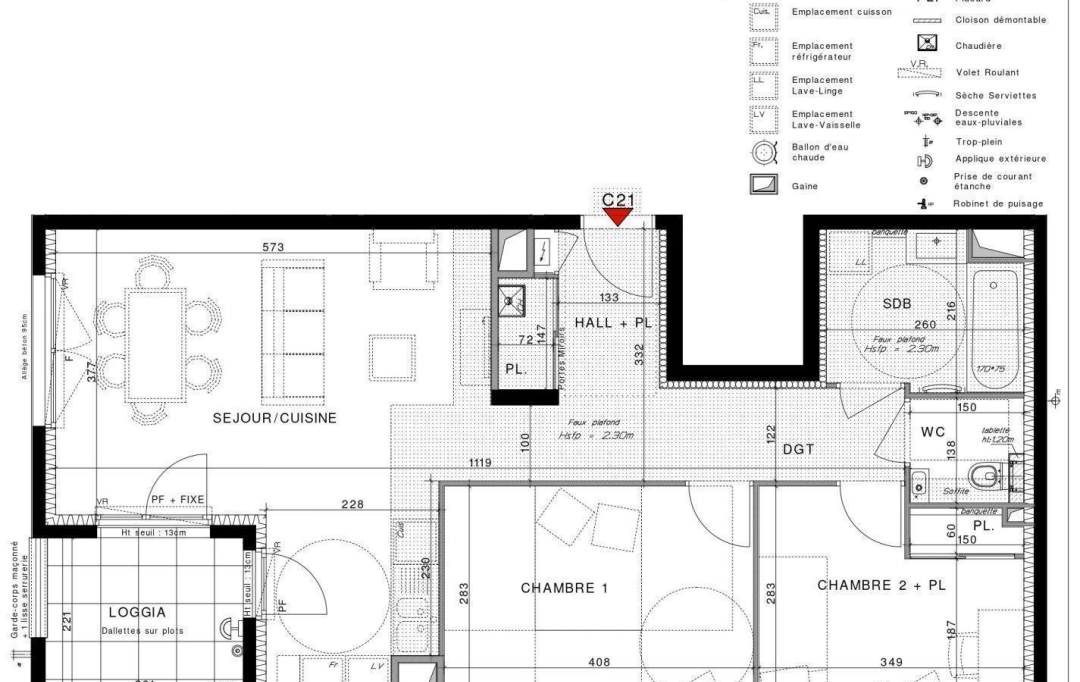 Annonces TLYON : Appartement | CHASSIEU (69680) | 65 m2 | 305 000 € 