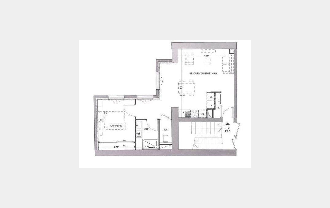 Annonces TLYON : Appartement | LYON (69005) | 45 m2 | 273 000 € 